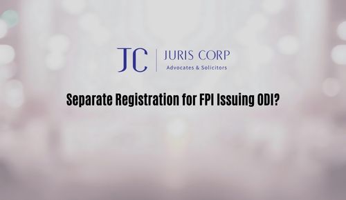 Separate Registration for FPI Issuing ODI?